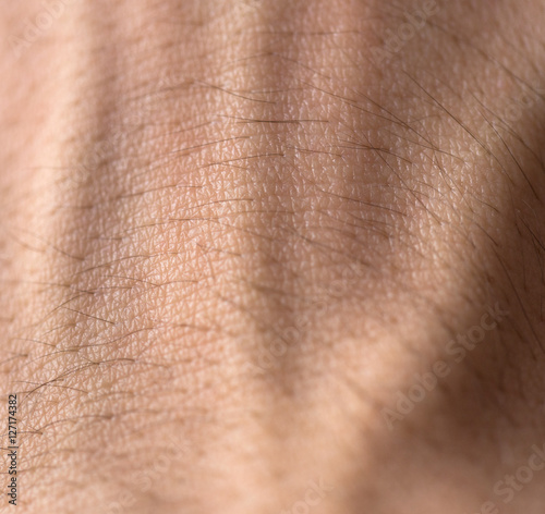 Human skin macro photo