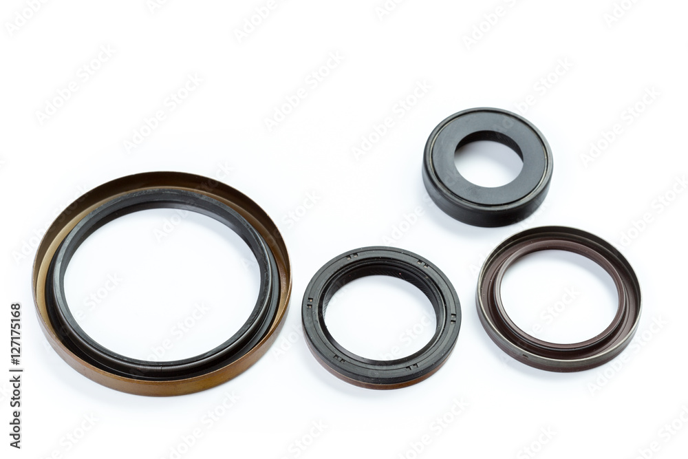 seal and camshaft crankshaft car on a white background seal and camshaft crankshaft car on a white background