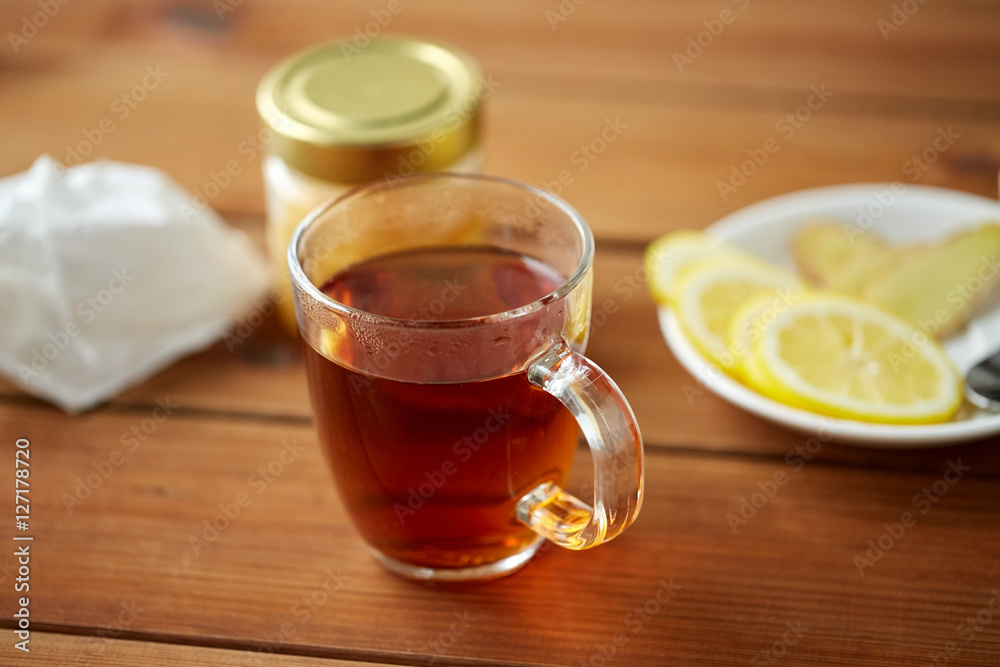 tea cup with lemon and honey tea cup with lemon and honey