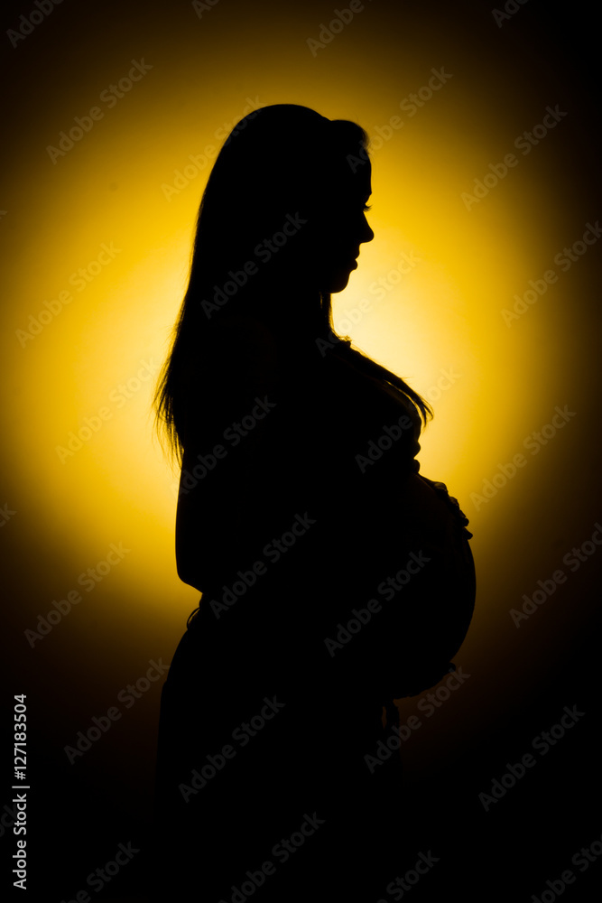 Pregnant woman abstraction