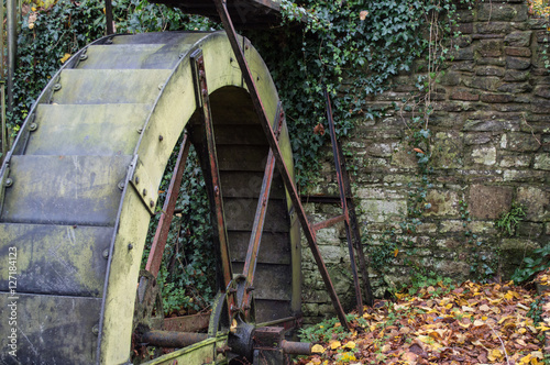 The waterwheel in Singleton Park, Swansea