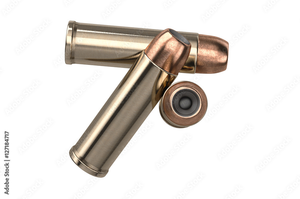 Bullet gun copper round projectile. 3D graphic Bullet gun copper round projectile. 3D graphic