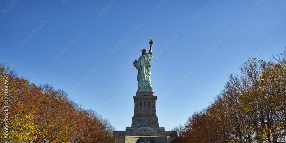 Statue of Liberty from back Statue of Liberty from back