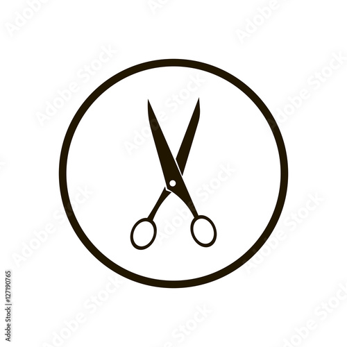 Scissors icon vector