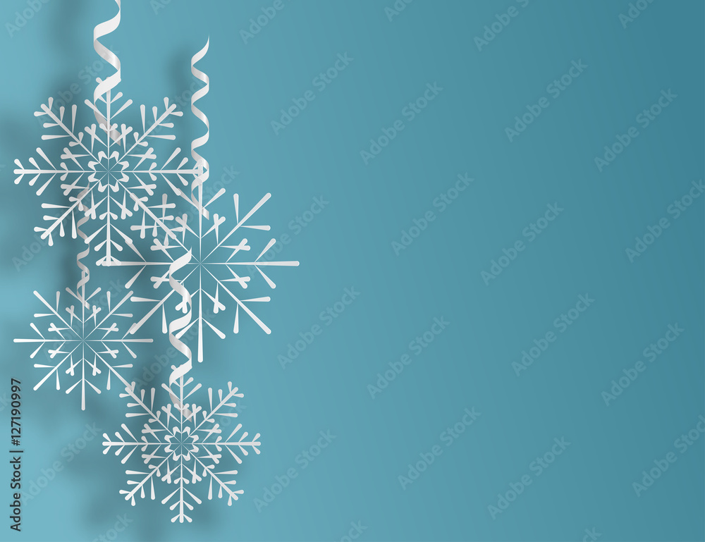 Snowflakes background with falling snow Snowflakes background with falling snow