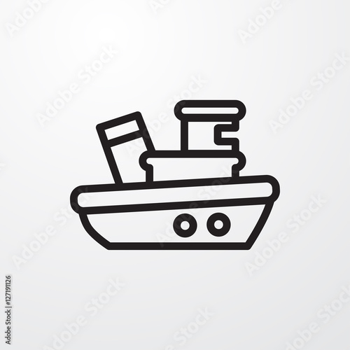 ship icon illustration