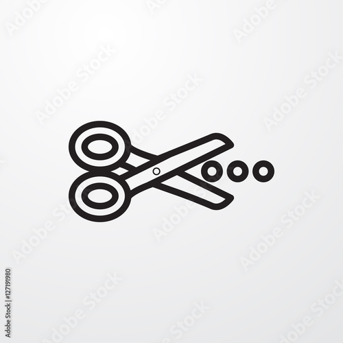 scissors icon illustration