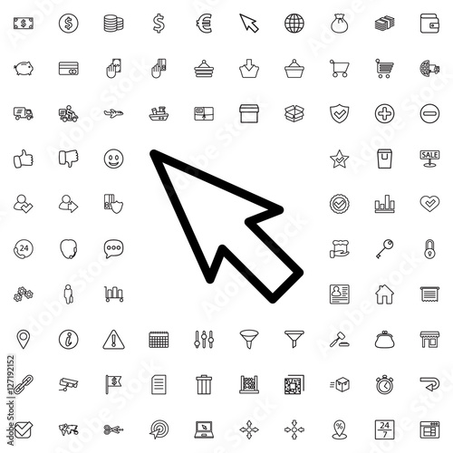 pointer icon illustration