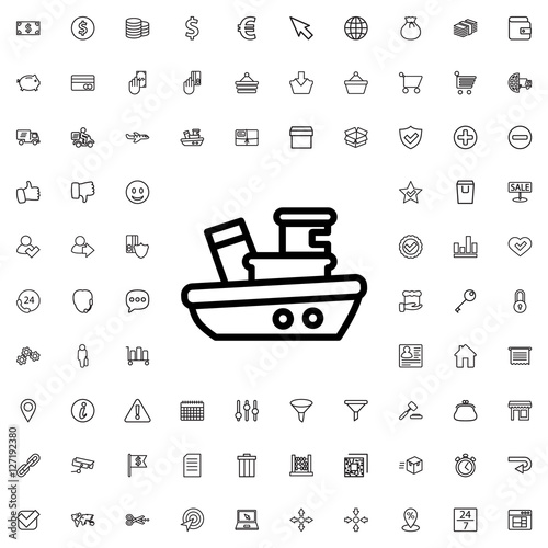 ship icon illustration