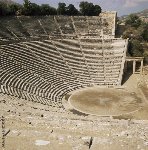 The theatre, Epidauros, Greece photo