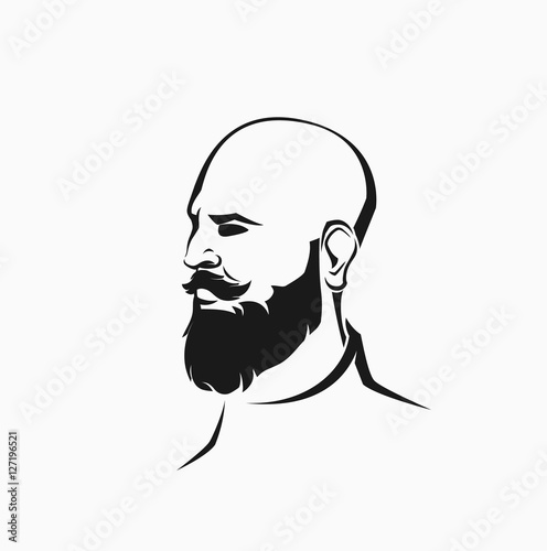hipster figure with beard