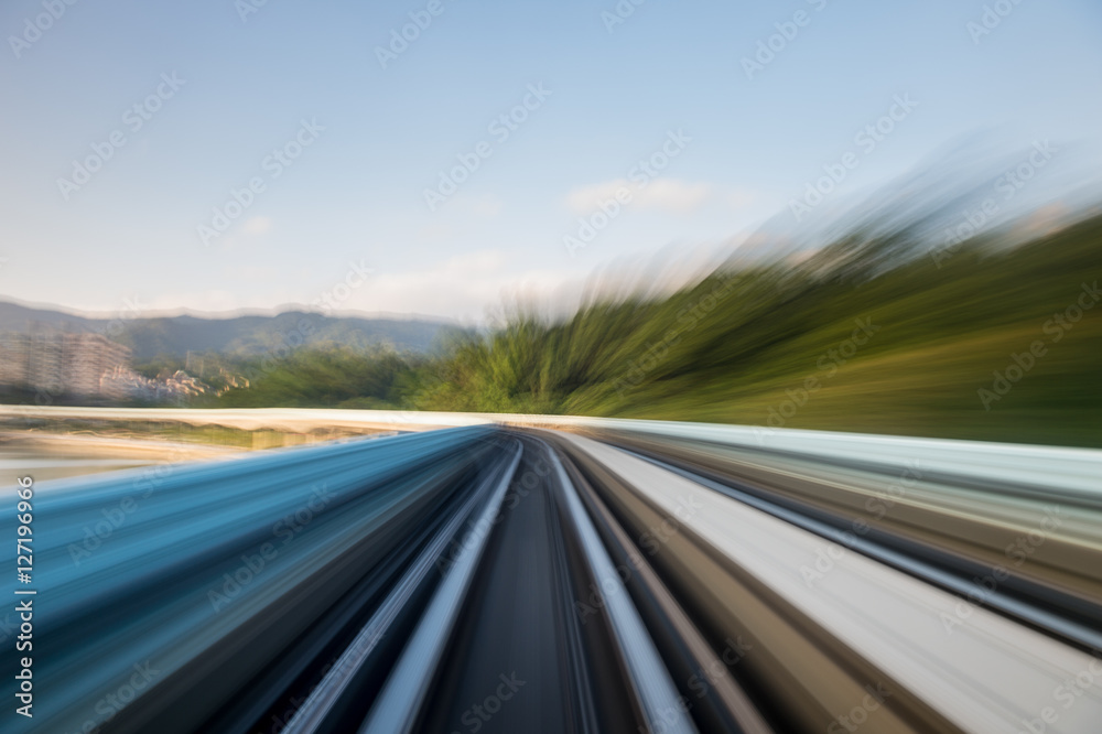 Speed motion in urban highway road tunnel Speed motion in urban highway road tunnel