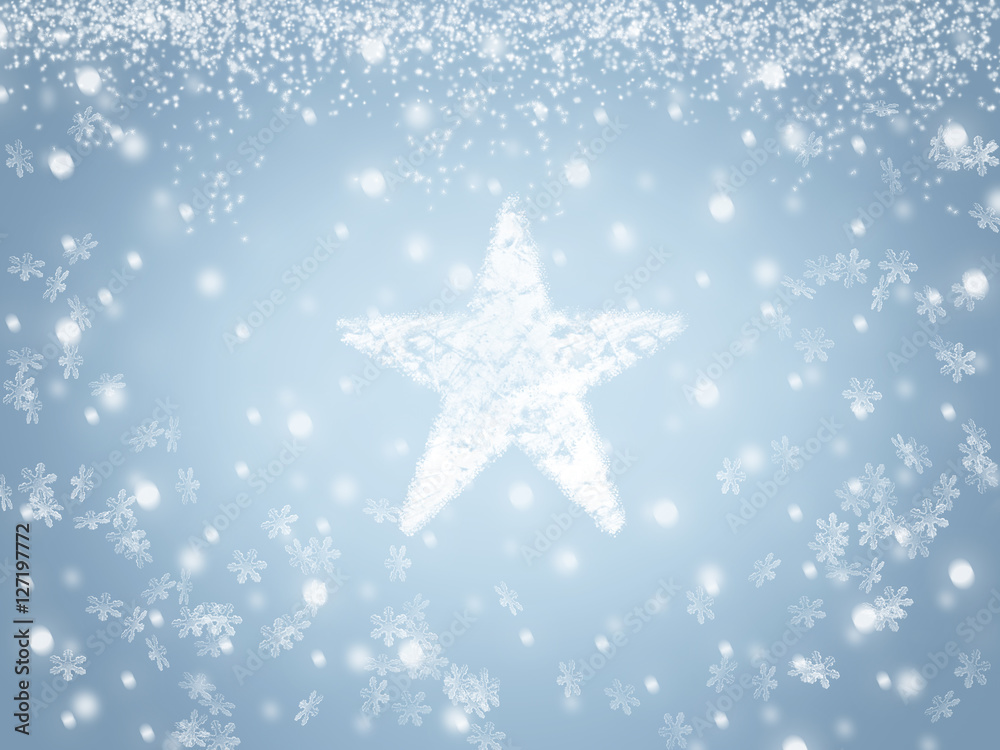 Weihnachten Schneeflocken Stern
