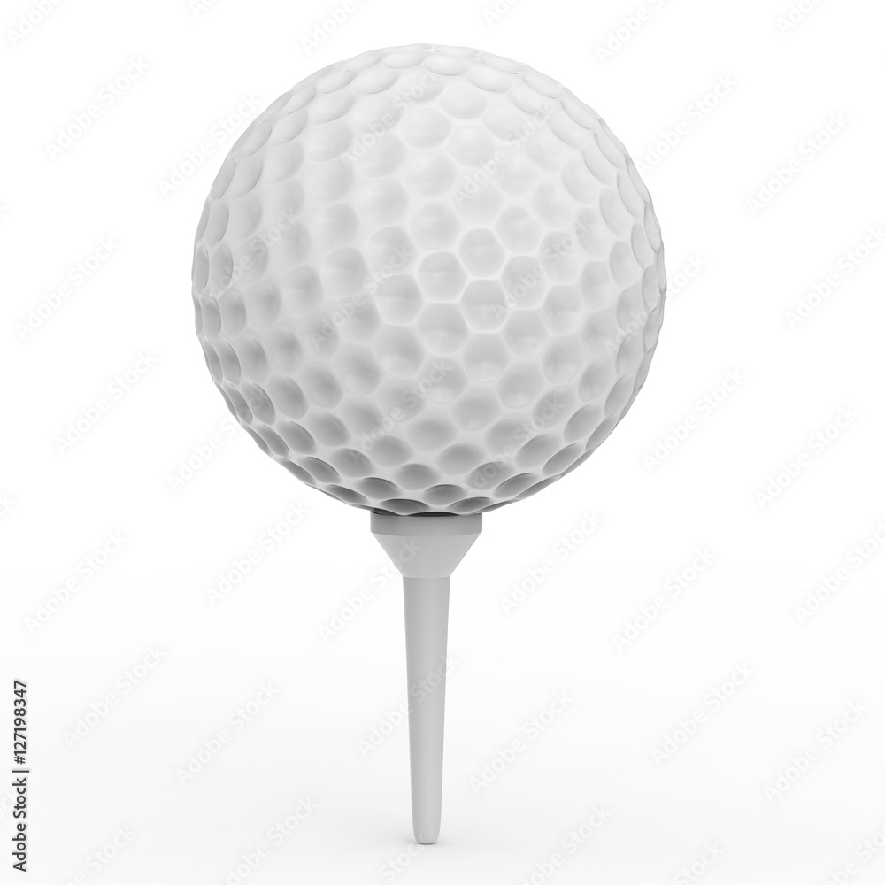 golf ball on tee