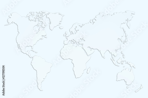 Abstract illustration of world map