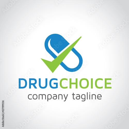Drug Choice logo template.