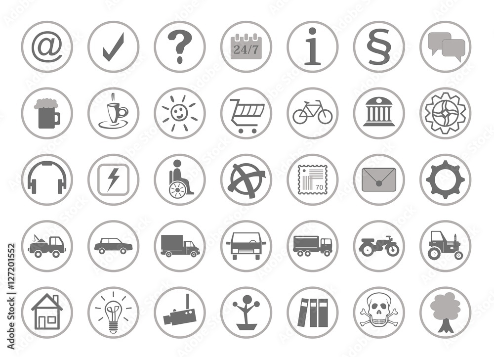 Web Icons, Piktogramme Web Icons, Piktogramme