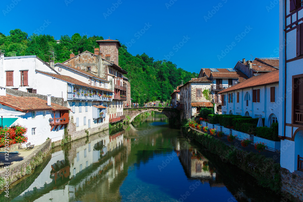 Beautiful landscape with houses