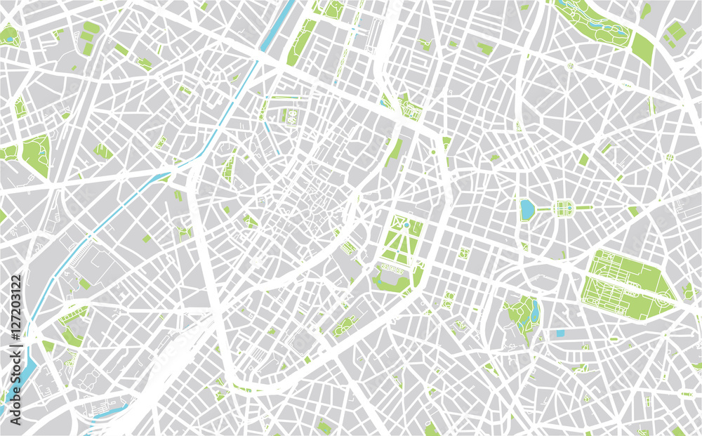 Fototapeta premium City map of Brussels