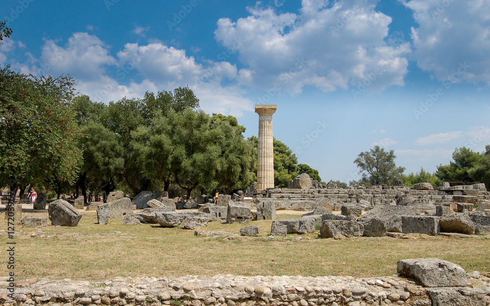Ruinas de la Grecia clásica en Olimpia