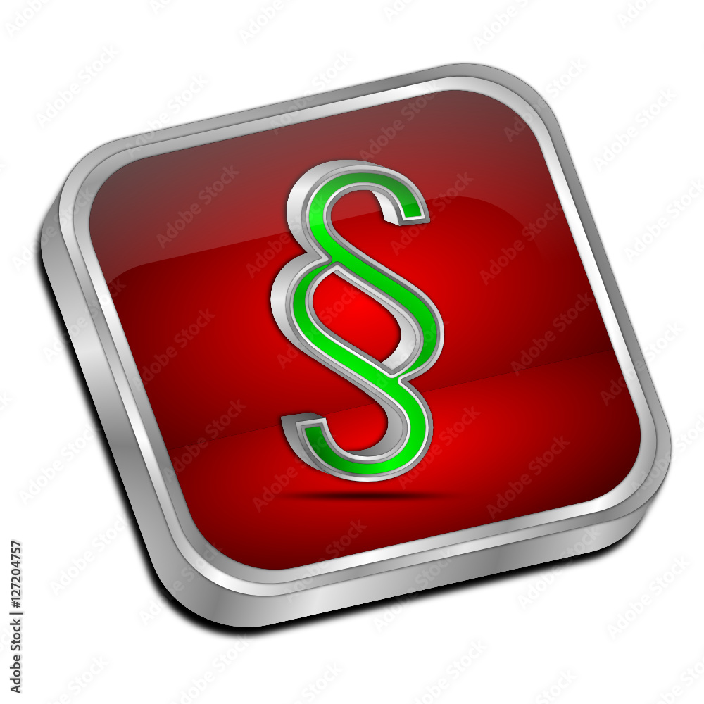 Law paragraph button - 3D illustration Law paragraph button - 3D illustration