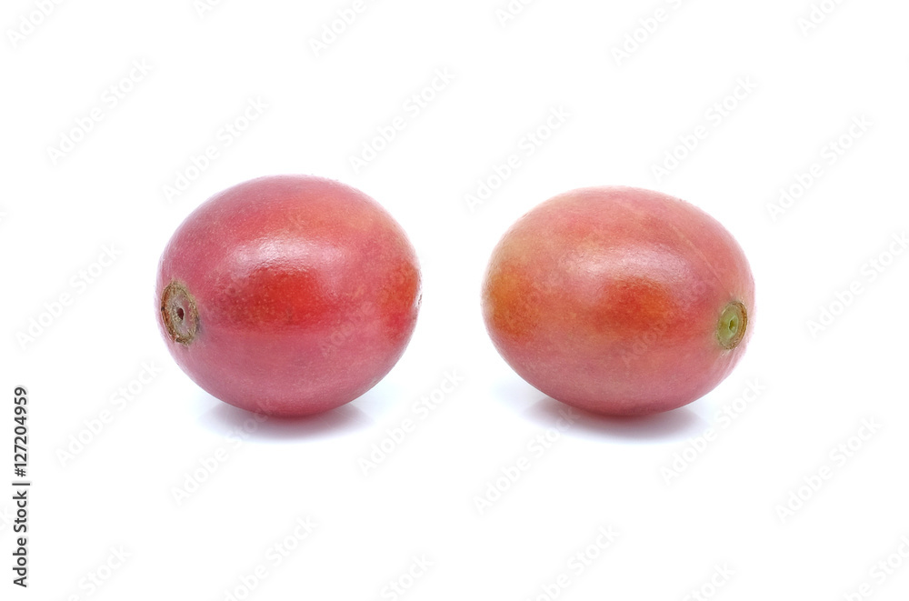 Fresh coffee beans on white background. Fresh coffee beans on white background.