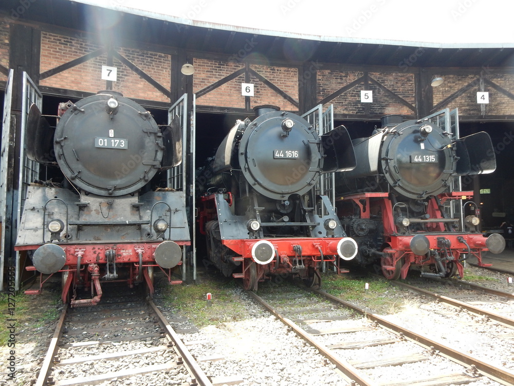 Naklejka premium Historische Dampflok