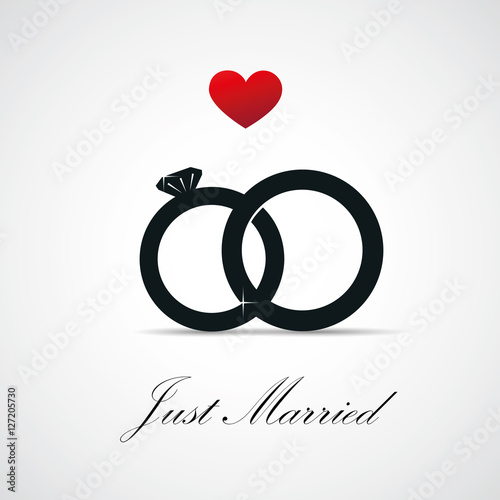 just married ringe