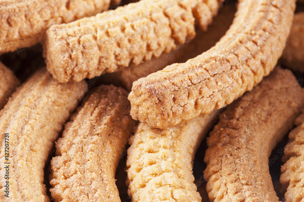 Krumiri biscuits in close up Krumiri biscuits in close up
