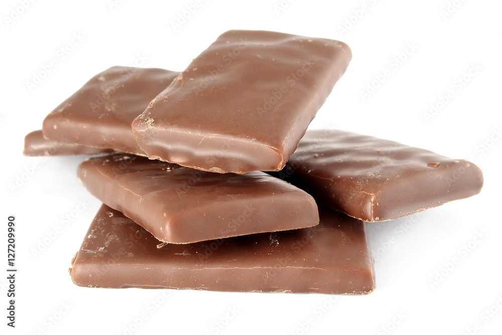 Chocolate bar candy isolated on white background
Chocolate bar candy isolated on white background