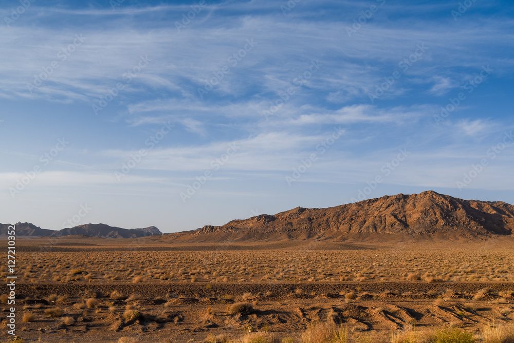 rock desert and mountain landscape in Iran