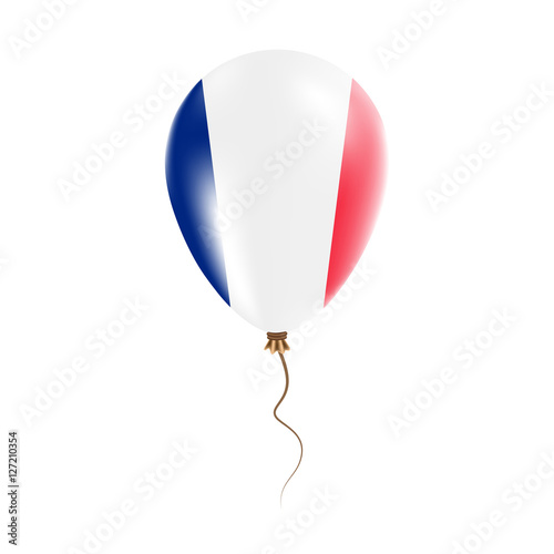 New Caledonia balloon with flag. Bright Air Ballon in the Country National Colors. Country Flag Rubber Balloon. Vector Illustration.