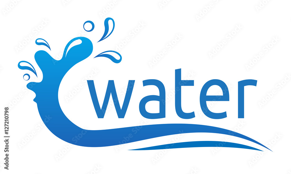 water splash logo design Stock Vector | Adobe Stock
