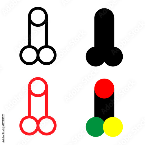 the penis logo vector