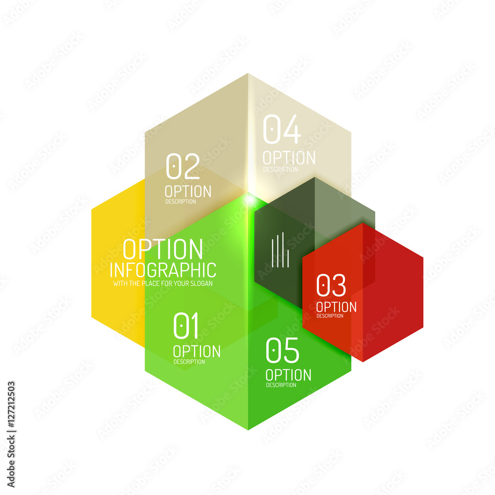Paper modern infographic geometric templates Paper modern infographic geometric templates