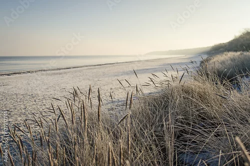 Obraz Zimą plaża nad Morzem Bałtyckim