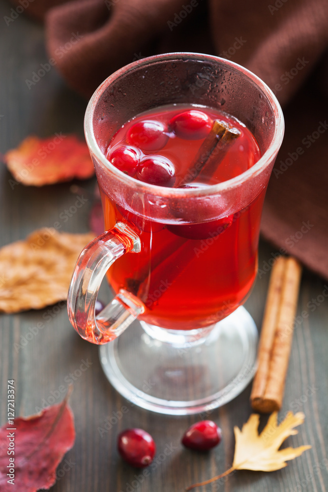 hot cranberry tea with cinnamon warming drink hot cranberry tea with cinnamon warming drink