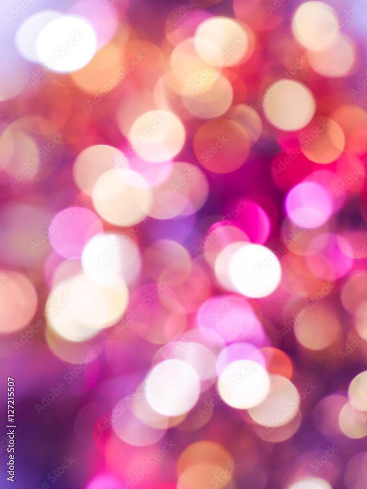 Fototapeta premium sweet violet bokeh light. Christmas and valentine background.