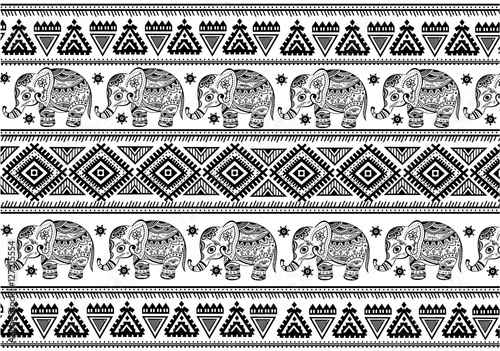 Muster mit indischen Motiven