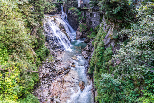 Wasserfälle oberhalb des Kurortes Bad Gastein im Salzburger Land in Österreich photo