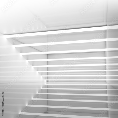 Abstract square empty room interior 3 d