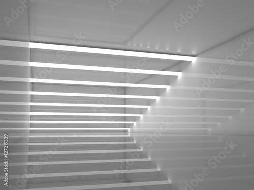 Abstract interior background, 3 d render