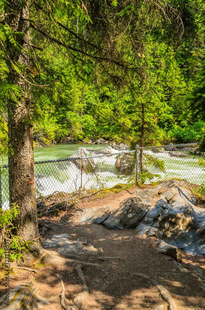 Beautiful Mountain River in Canada.
