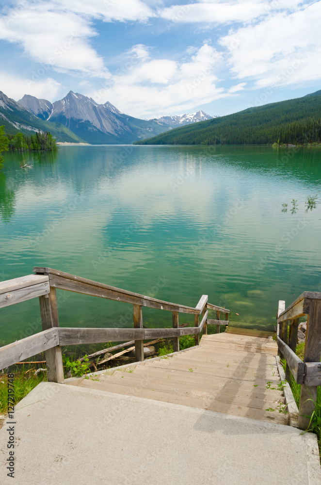 Majestic mountain lake in Canada. Majestic mountain lake in Canada.
