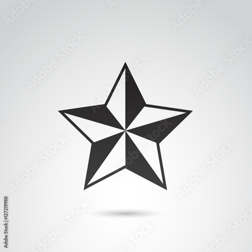 Star vector icon.