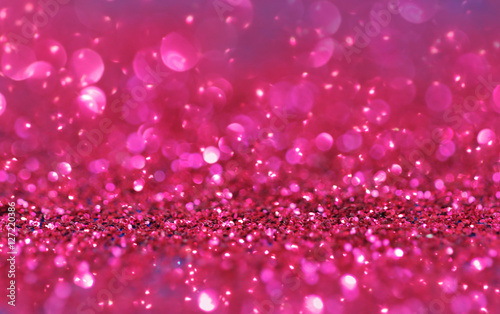 pink  glitter glowing bokeh lights