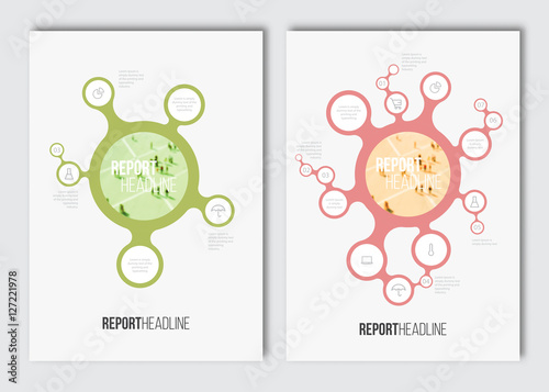 Brochure layout template. Vector infographics elements for business flyer with elements for magazine, cover, poster, layout design. A4 size.