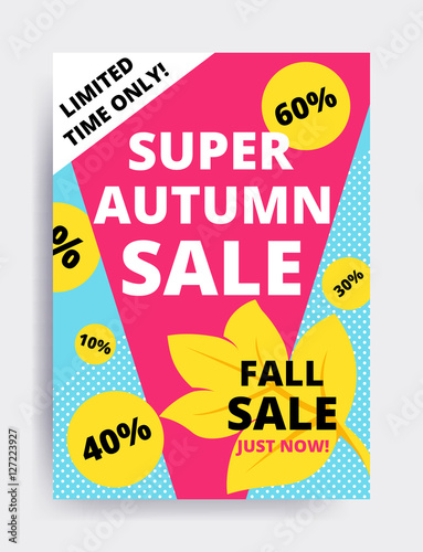 Eye catching design autumn sale 