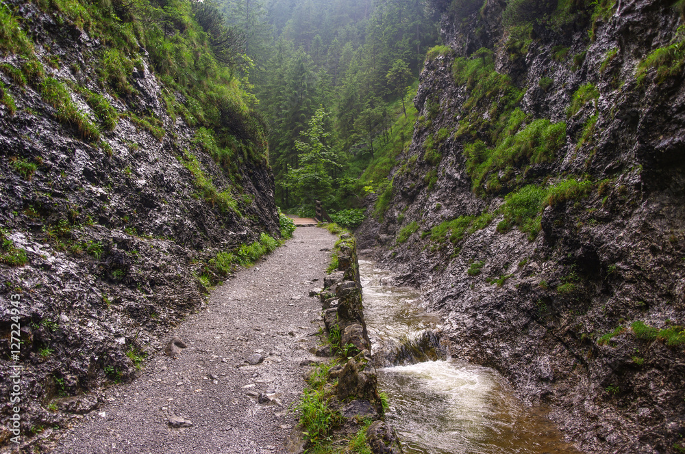 Beautiful mountain valley in the Tatra Mountains Beautiful mountain valley in the Tatra Mountains