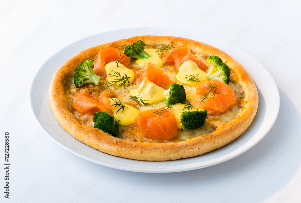 Salmon pizza Salmon pizza